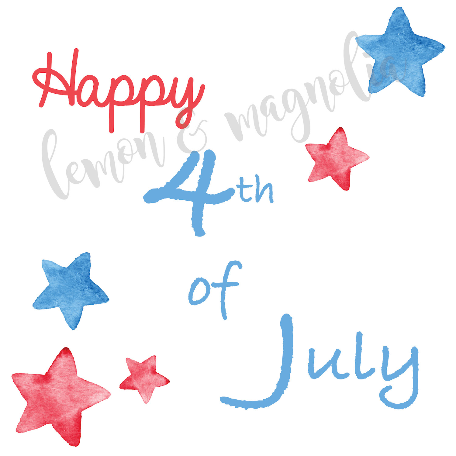 4th of July favor tags
