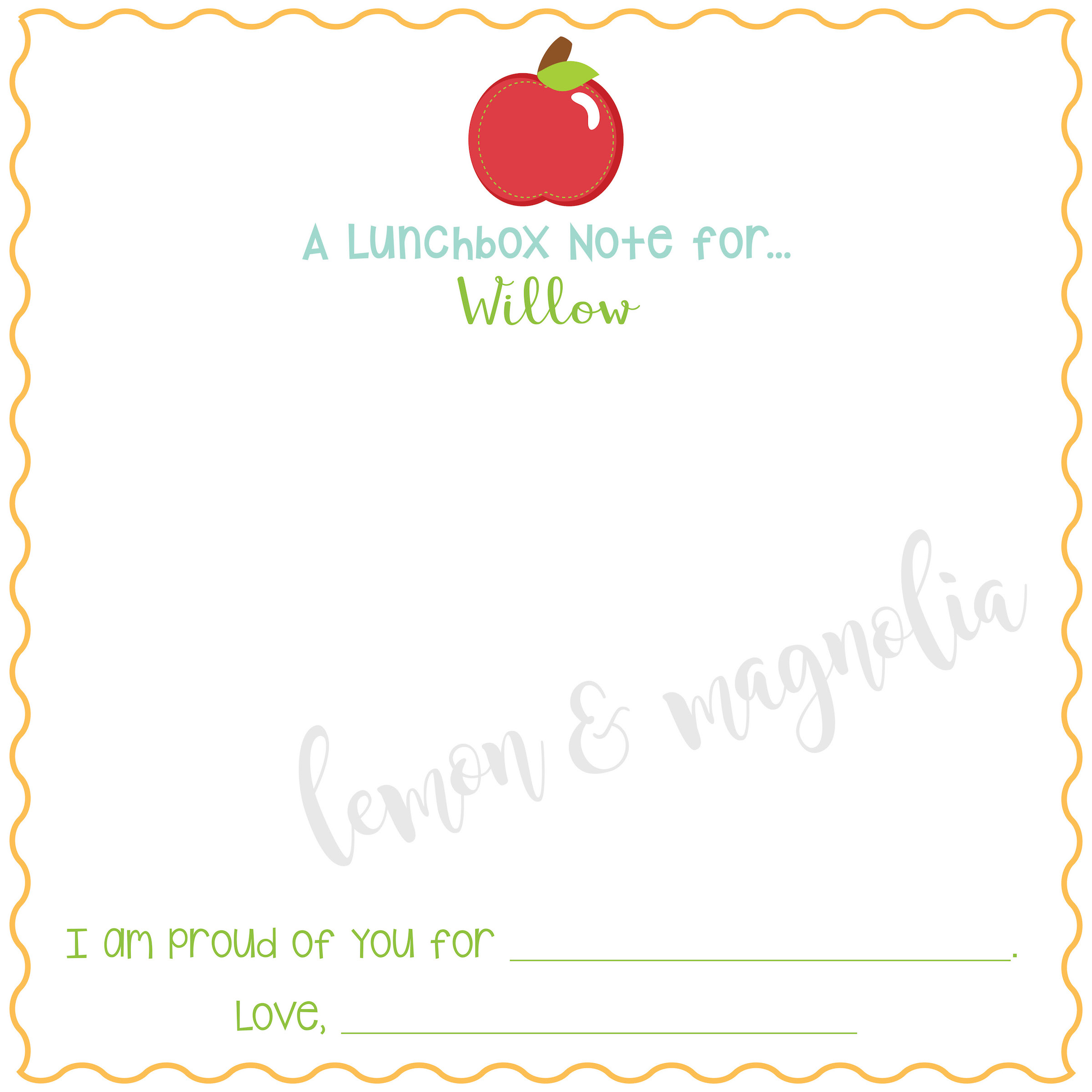 Apple Lunchbox Notes