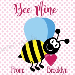 Bee Valentine Tag