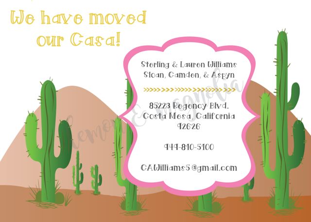 Cactus Moving Announcement