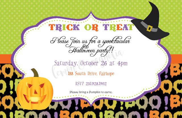 Halloween Party Invitation 2