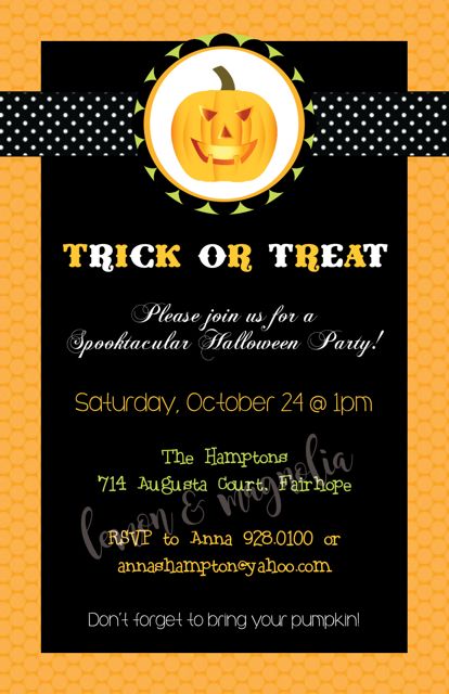 Halloween Party Invitation 4