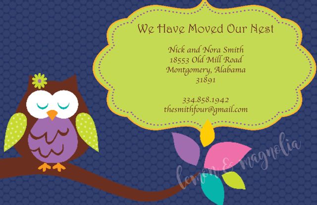 We've Moved Our Nest Moving Announcement