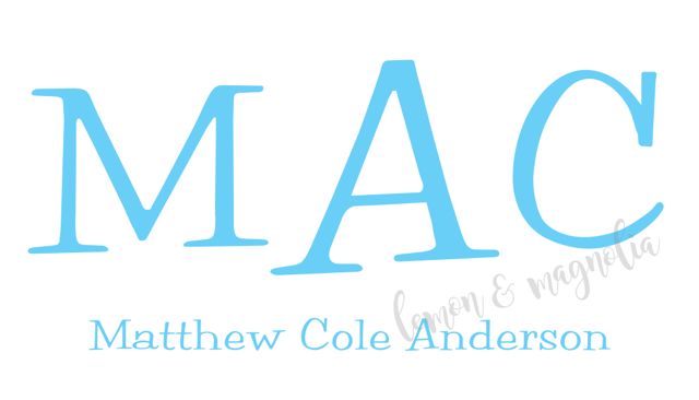 Parade Monogram Personalized Calling Card