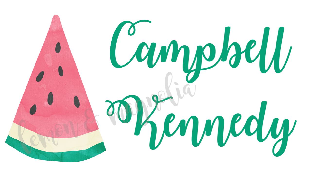 Watermelon Slice Personalized Calling Card/Gift Tag