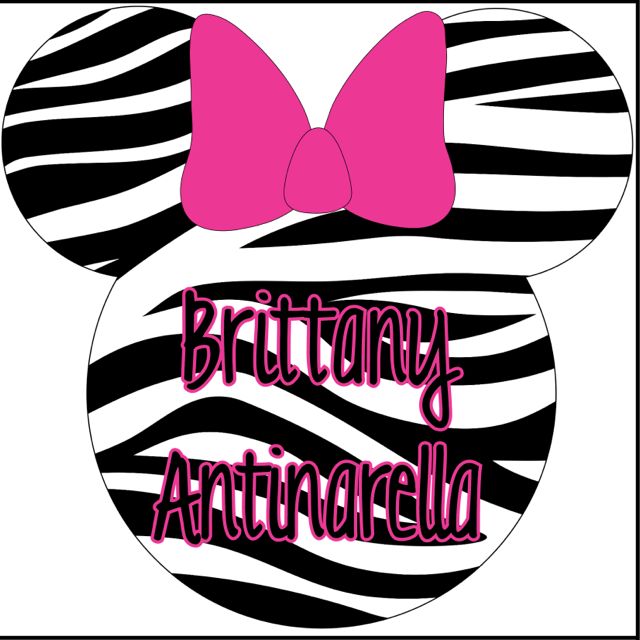 Zebra Minnie Mouse Personalized Calling Card