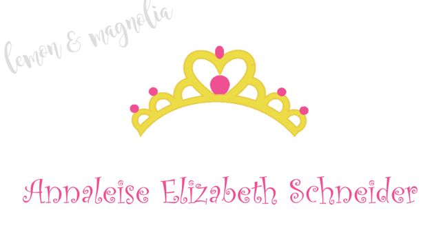 Crown Personalized Calling Card