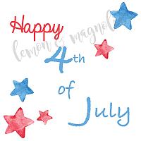 4th of July favor tags