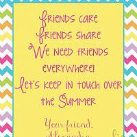 End of School Keep in Touch Cards