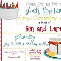 Low Country Boil Stock the Bar Shower Invitation