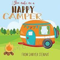 Happy Camper Calling Card/Gift Tag