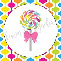 Candy Gumdrops and Lollipops Birthday Banner