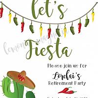 Fiesta Retirement Party Invitation