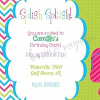 Flip Flop Birthday Invitation