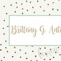 Gold Dot with Mint Personalized Calling Card