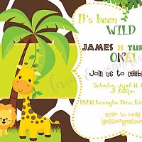 Jungle Baby Shower Invitation 2