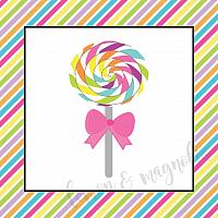 Lollipop Candyland Birthday Favor Tag
