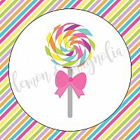 Lollipop Candyland Birthday Banner