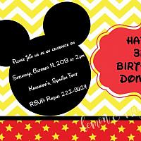 Mickey Birthday Invitation
