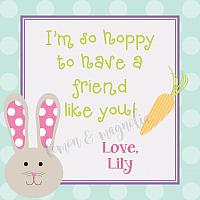 Polka Dot Hoppy Easter Gift Tag