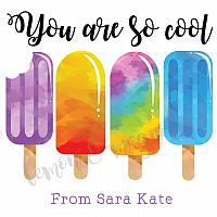 Popsicle Personalized Calling Card