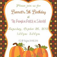 Pumpkin Patch Birthday Party