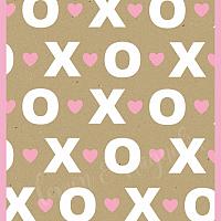 XO Heart Personalized Valentine Tag