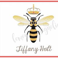 Queen Bee Personalized Notecards
