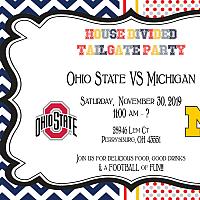 House Divided Michigan v Ohio State Invitation