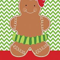 Gingerbread Girl Personalized Christmas Gift Tag
